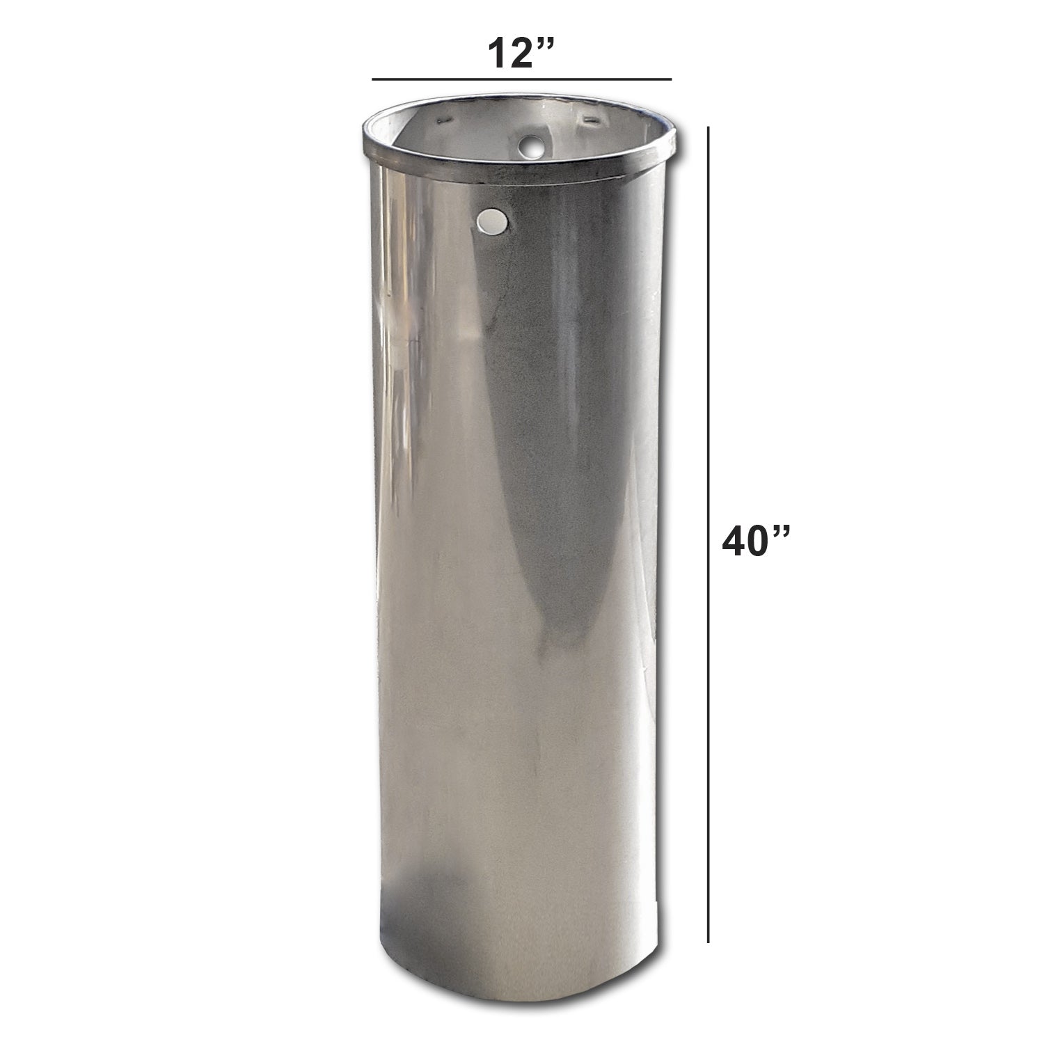 Stainless Steel Geoduck Tube dimensions