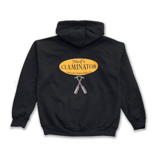 Hoodie Sweatshirt - Murff's Claminator Black