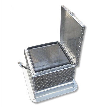 stainless steel diamond plate boat seat box