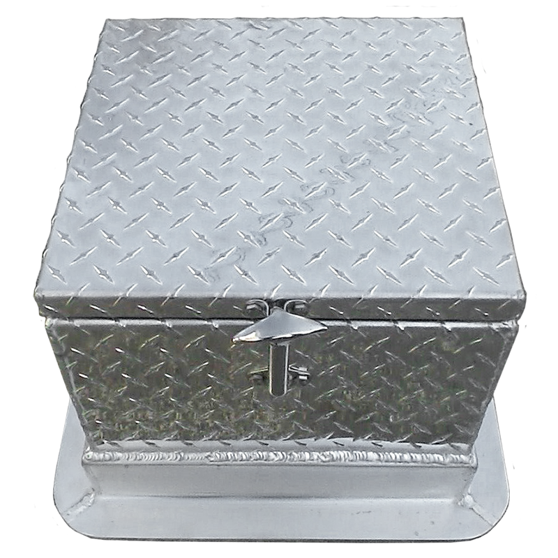 diamond plate stainless steel boat seat box