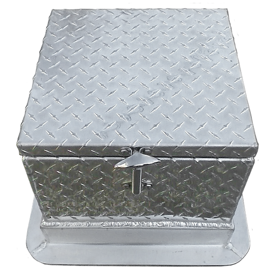 diamond plate stainless steel boat seat box