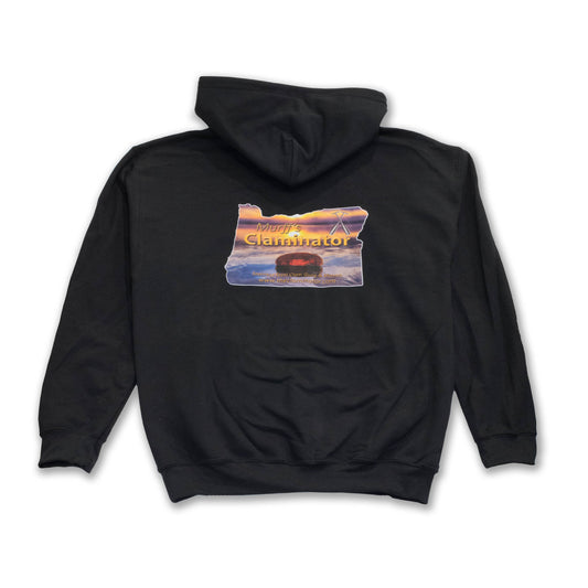 Hoodie Sweatshirt - Oregon Sunset Black